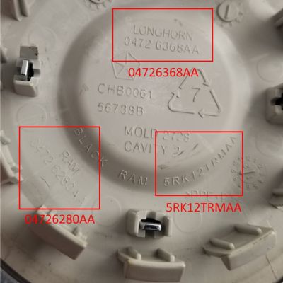 Image showing  3-3/4 in. Diameter Chrome OEM Center Cap/Hubcap for Dodge Ram 2500, 3500 SRW 2014-2018, 04726280AA, 1 Single