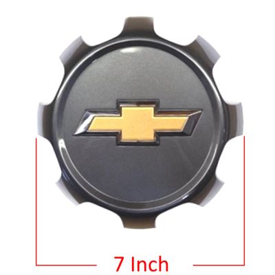 Image showing  7 in. Diameter OEM Grey Center Cap/Hubcap for Chevrolet Silverado 2500, 3500 SRW 2021-2024, 84560570/84307949