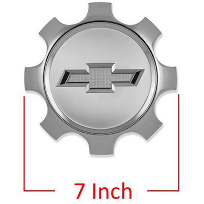 Image showing  7 in. Diameter OEM Center Cap/Hubcap for Silverado 2500, 3500 SRW 2020-2024 Chrome, 84776571/23378322