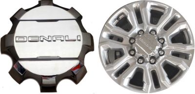 Image showing  7 in. Diameter OEM Center Cap/Hubcap for Sierra Denali 2500, 3500 SRW 2021-2024, 23378324/84307952