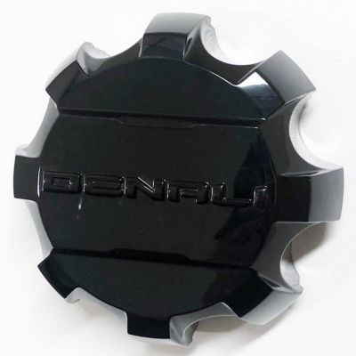 GMC 1 Single, GMC Sierra Denali 2500, 3500 SRW 2021-2024 Black OEM 7 in. Diameter Center Cap / Hubcap (84604598/84307952)