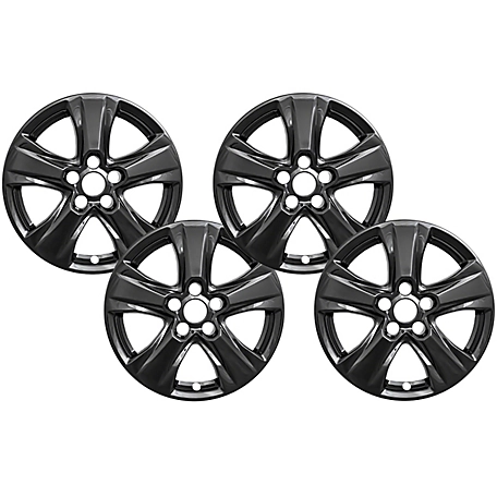 CCI Set of 4, Toyota Rav4 2019-2024 Black Hubcaps / Wheel Covers for 17 in. Alloy Wheels