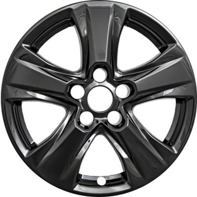 Image showing  Black Hubcaps/Wheel Covers for Toyota Rav4 2019-2024 with 17 in. Alloy Wheels, 4-Pack