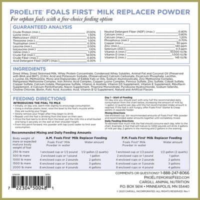 Image showing  Foals First Milk Replacer, 22 lb.
