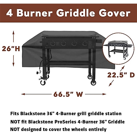 Grillfest Heavy Duty Griddle Grill Cover for 4 Burner Griddle, GCV-DL