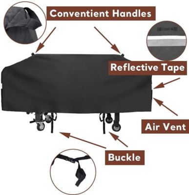 Image showing  Heavy-Duty Waterproof Griddle Cover for 4-Burner Griddles