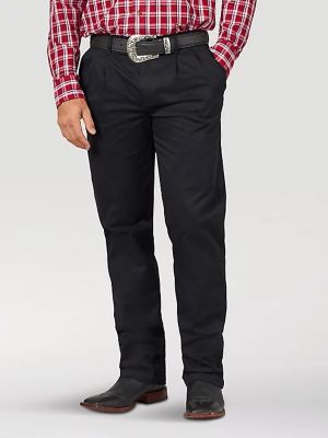 Image showing 0 th Wrangler Men's Relaxed Fit High-Rise Casual Pleated Pants