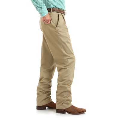 Image showing 2 th Wrangler Men's Relaxed Fit High-Rise Casual Pleated Pants