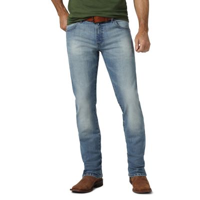 Image showing  Men's Slim Fit Mid-Rise Retro Straight Leg Jeans