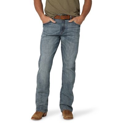 Image showing 0 th Wrangler Men's Relaxed Fit Mid-Rise Retro Bootcut Jeans