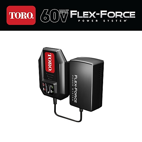 Toro Flex-Force Power System 60-Volt Max 1.0 Amp Lithium-Ion Battery Charger, 88610
