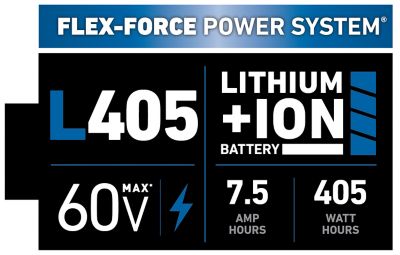 Image showing  60V MAX Flex-Force 7.5Ah Lithium-Ion Battery