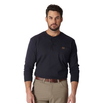 Wrangler Men's Riggs Workwear Long-Sleeve Henley Shirt