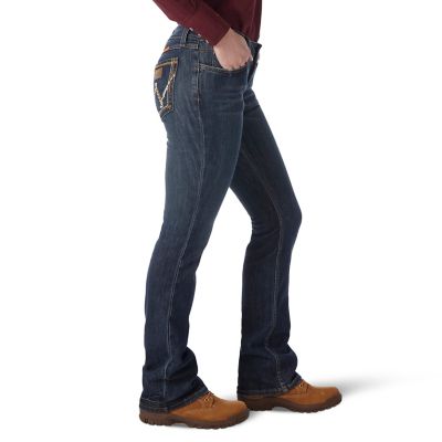 Image showing 2 th Wrangler Women's FR Flame-Resistant Classic Fit Mae Retro Bootcut Work Jeans