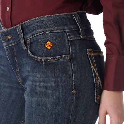 Image showing 3 th Wrangler Women's FR Flame-Resistant Classic Fit Mae Retro Bootcut Work Jeans