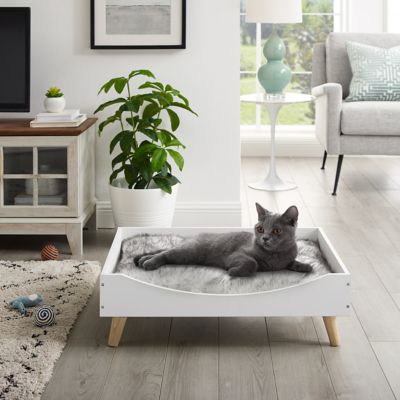 Sam's Pets Chauncy 9 in. White Cat Bed, SP-CB1263WH