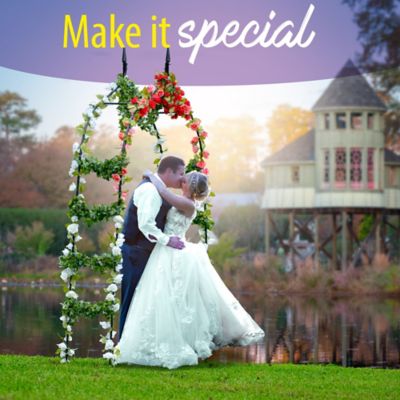 Image showing  Machrus Garden Arch Trellis, Decorative Flower Garden Arbor Lawn Patio Entrance