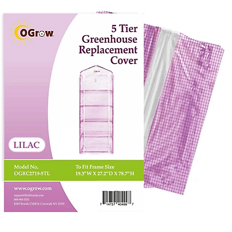 Ogrow Machrus Ogrow Premium PE Greenhouse Replacement Cover for Your Outdoor/Indoor 5-Tier Greenhouse