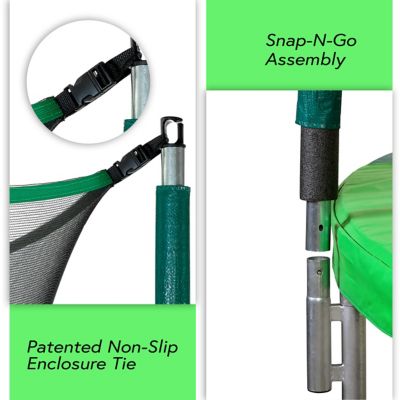 Image showing  Machrus 15 ft. Round Backyard Trampoline Set with Safety Enclosure System