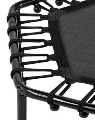 Image showing  Machrus 40 in. Hexagonal Rebounder Fitness Trampoline with Adjustable Handrail