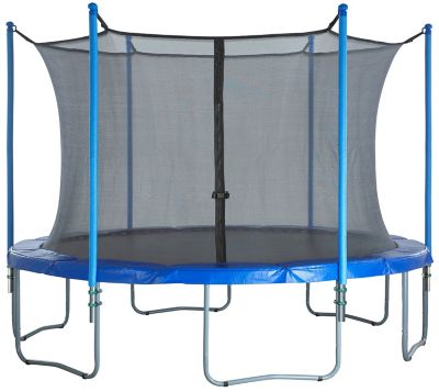 Image showing  Machrus 13 ft. Inside Installation Trampoline Enclosure Set Including Net, 6 pole, Caps & Pole Foam Sleeves
