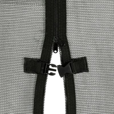 Image showing  Machrus 15 ft. Inside Installation Trampoline Enclosure Set Including Net, 6 pole, Caps & Pole Foam Sleeves