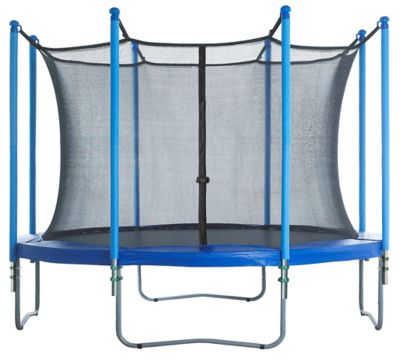 Image showing  Machrus 15 ft. Inside Installation Trampoline Enclosure Set Including Net, 8 pole, Caps & Pole Foam Sleeves