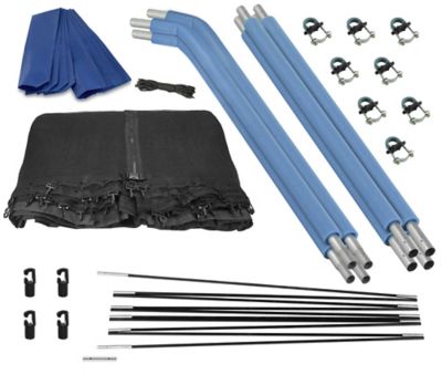 Upper Bounce Machrus 12 ft. Top Ring Enclosure Trampoline Enclosure Set Including Net, 4 Poles, Caps & Pole Foam Sleeves