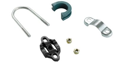 Image showing  Machrus 12 ft. Outside Installation Trampoline Enclosure Set Including Net, 4 pole, Caps & Pole Foam Sleeve