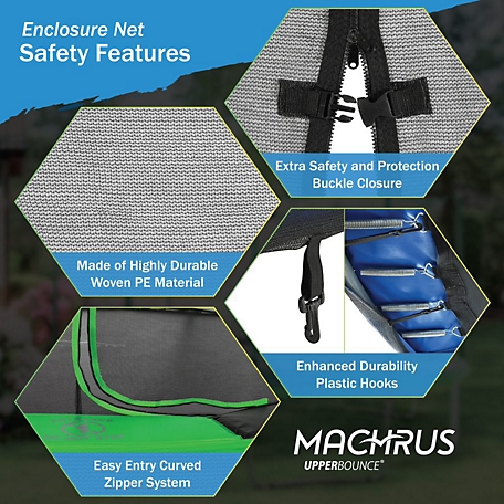 Upper Bounce Machrus Trampoline Safety Net Fits 14 ft. Round