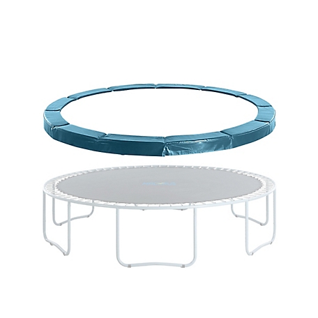 Upper Bounce Machrus Trampoline Super Spring Cover - 13 ft. Safety Pad, Fits Round Trampoline Frame, Aqua