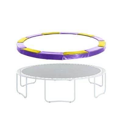 Upper Bounce Machrus Trampoline Super Spring Cover - 9 ft. Safety Pad, Fits Round Trampoline Frame, Purple/Yellow