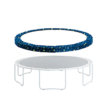 Upper Bounce Machrus Trampoline Super Spring Cover - 9 ft. Safety Pad, Fits Round Trampoline Frame, Starry Night
