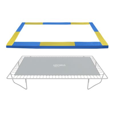 Upper Bounce Machrus Trampoline Super Spring Cover, 9 ft. x 15 ft. Safety Pad, Only Fit Upper Bounce Brands, Blue/Yellow