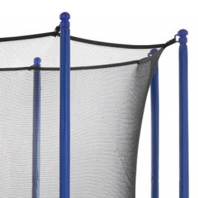 Image showing  Machrus Trampoline Appearance Replacement Set, 10 ft. Round Safety Pad with Pole Sleeve Protectors, Blue