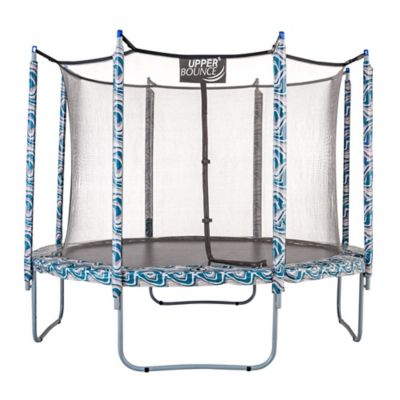 Image showing  Machrus Trampoline Appearance Replacement Set, 11 ft. Round Safety Pad -Pole Sleeve Protector, Maui Marble