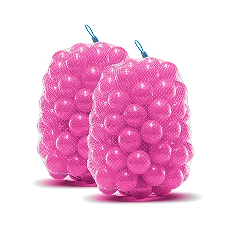 Upper Bounce Machrus Crush Proof Plastic Trampoline Pit Balls, Bubble Gum, 200 Pack