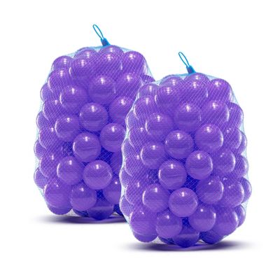 Upper Bounce Machrus Upper Bounce Crush Proof Plastic Trampoline Pit Balls, Purple, Pack of 200