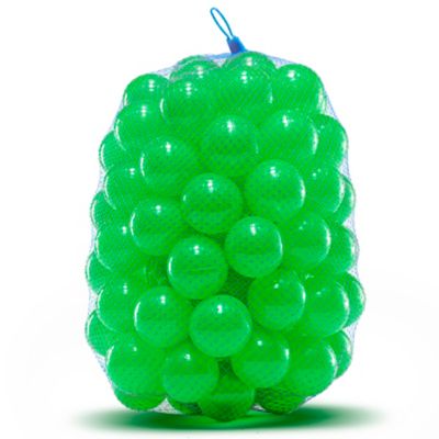 Upper Bounce Machrus Crush Proof Plastic Trampoline Pit Balls, Green, 100 Pack