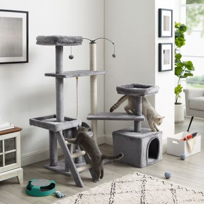 Sam's Pets 53.5 in. Longshot Cat Tree, Gray