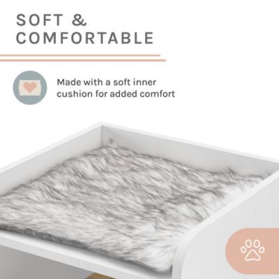 Image showing 9 th Sam's Pets Becky 32 in. Cat Tree Bookshelf, White