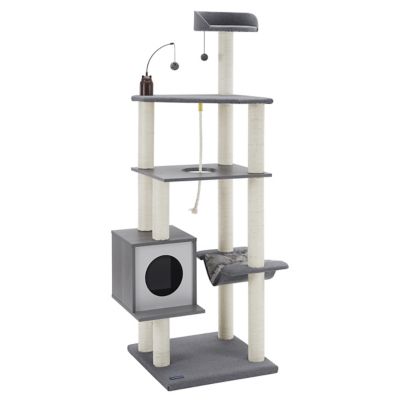 Image showing  70.5 in. Tyrone Cat Tree, Gray