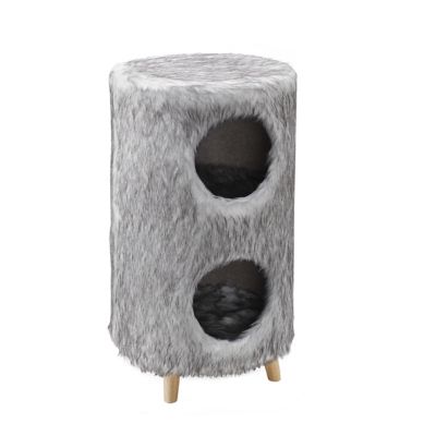 Image showing  27 in. Pufak Cylinder Cat Tree, Gray