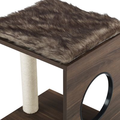 Image showing  50 in. Sheree Cat Tree, Dark Brown