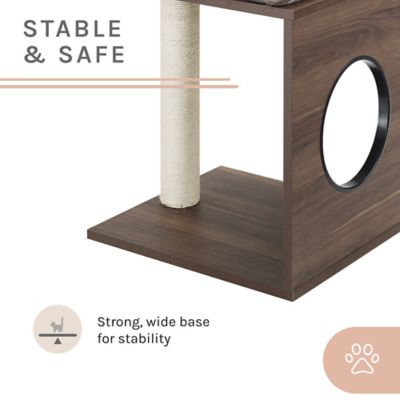 Image showing 7 th Sam's Pets 50 in. Sheree Cat Tree, Dark Brown