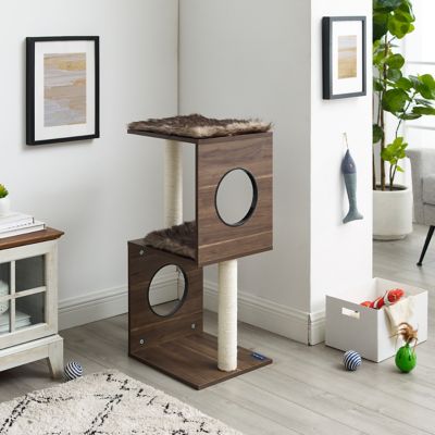 Image showing  50 in. Sheree Cat Tree, Dark Brown