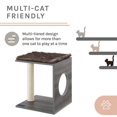 Image showing 6 th Sam's Pets 50 in. Sheree Cat Tree, Dark Brown