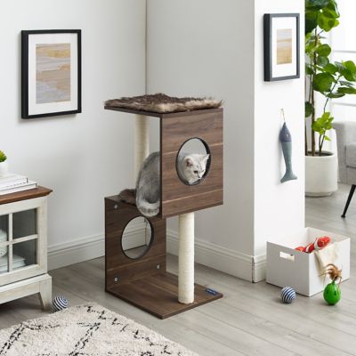 Image showing  50 in. Sheree Cat Tree, Dark Brown