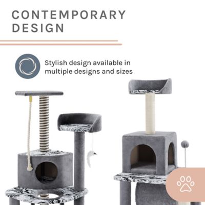 Image showing 7 th Sam's Pets 47 in. Dazzle Cat Scratching Tree, Gray