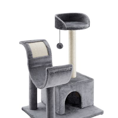 Image showing  60 in. Submarine Hard Box Cat Tree, Gray
